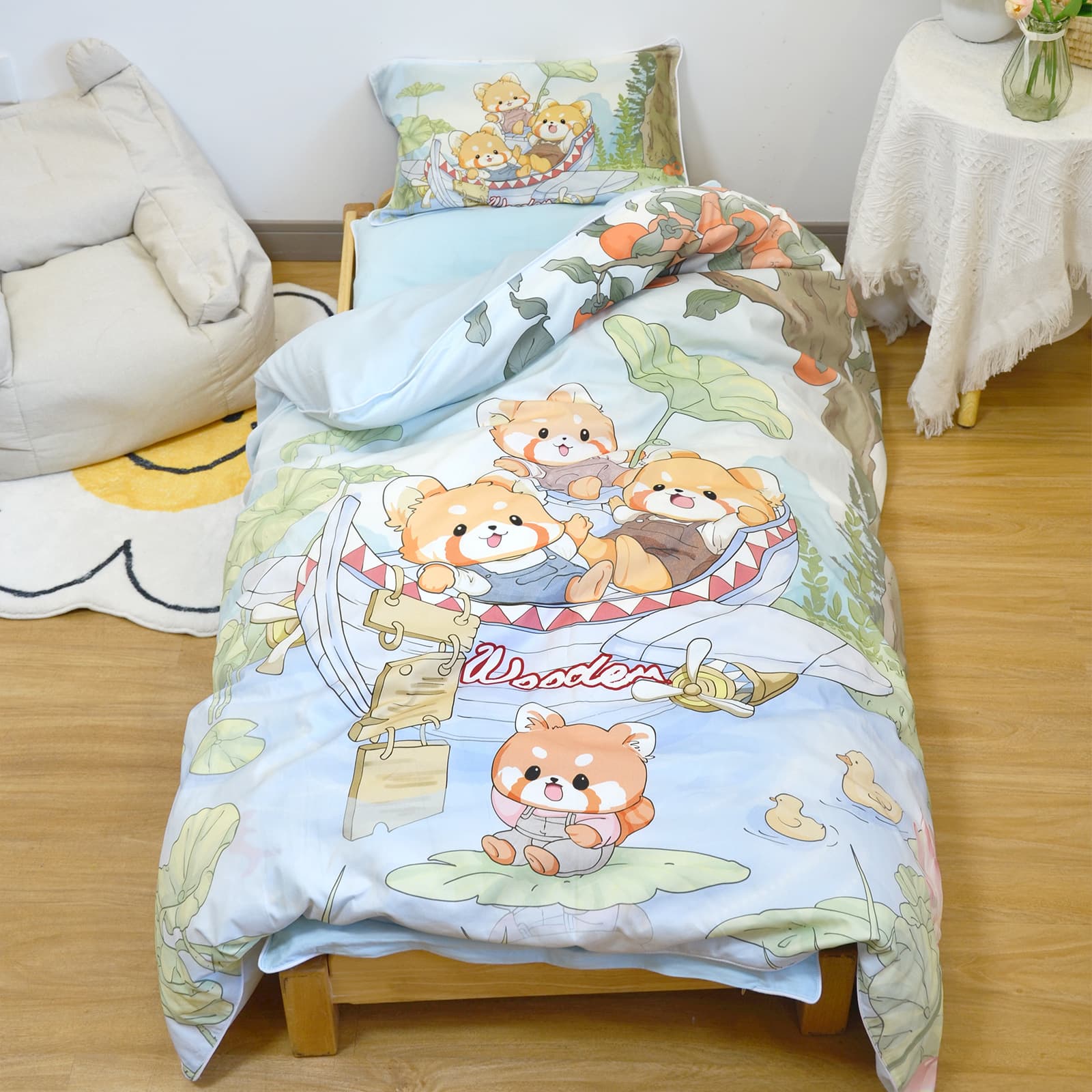 Children's Bedding 3-Piece Set 100% Cotton, Kindergarten Bedding 6-Piece Set, School Nap Time Essentials