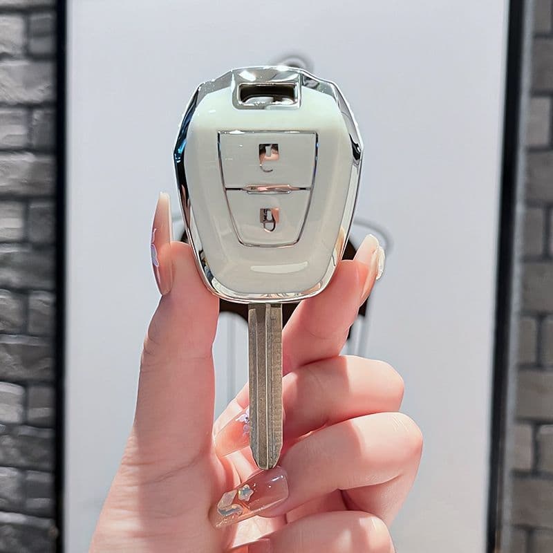 Compatible with ISUZU Car 2-Button Straight Key Shell for Pickup and Sedan Two-Button Smart Remote Key Case