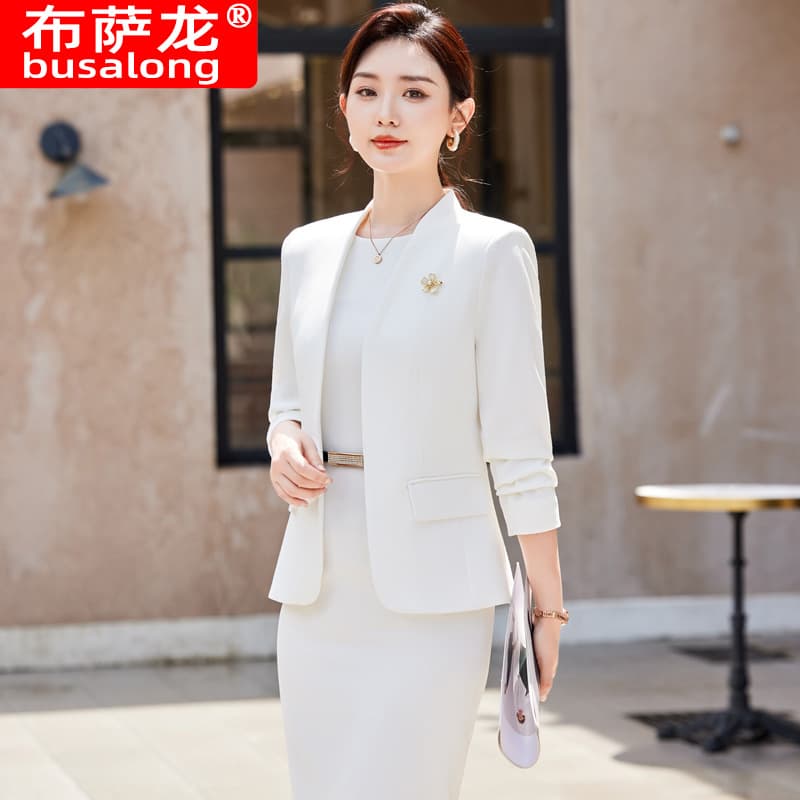 2024 New Busalong Long Sleeve Professional Blazer Formal Women's Coat Jumpsuit 89157