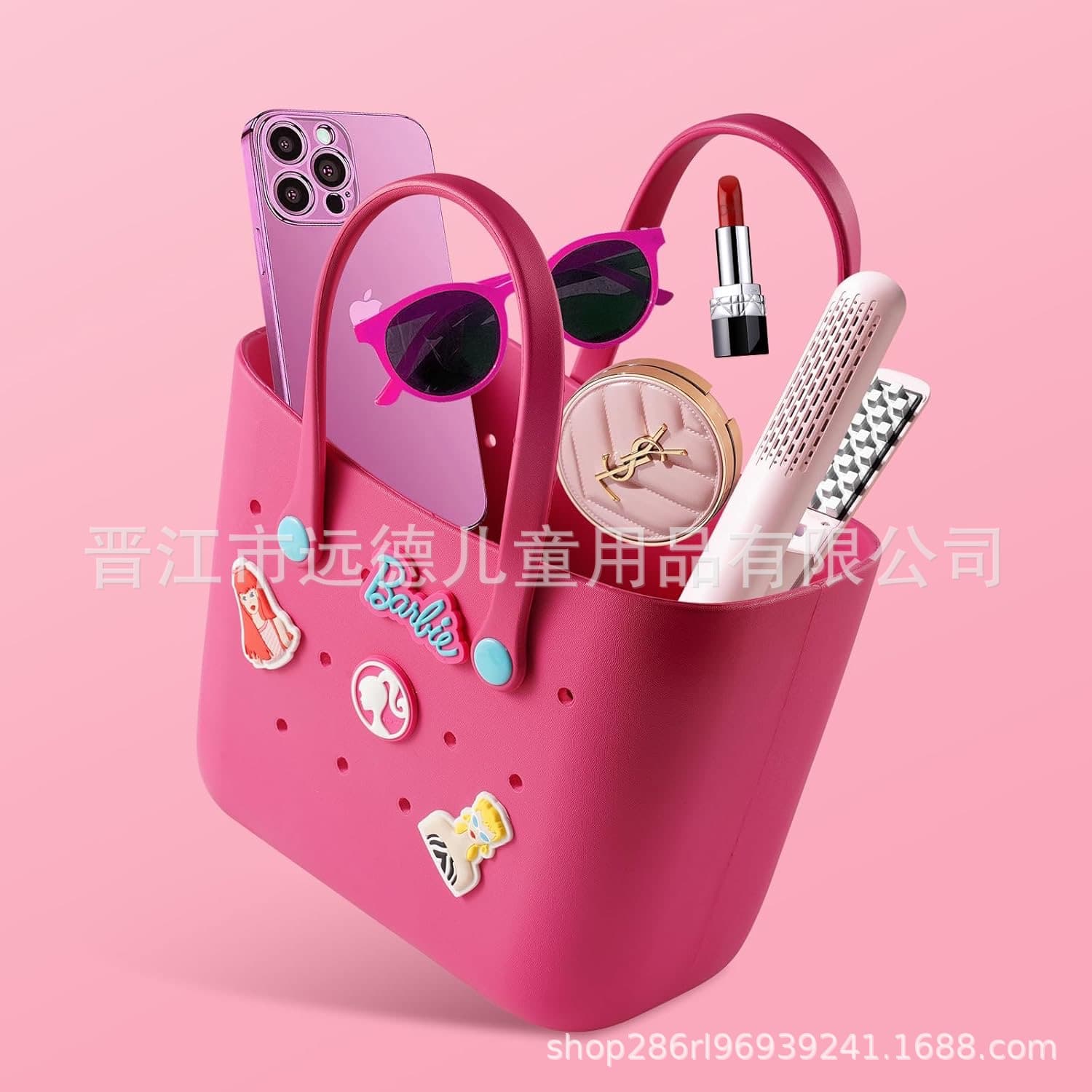Korean-style EVA Beach Bag Waterproof Compact Lunch Bag for Girls DIY Versatile Hole Bag Southeast Asian Colorful Bag