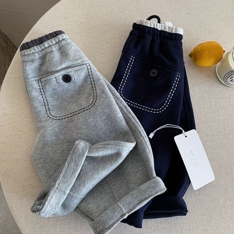 Kids' Sweatpants 2026 New Style Boys' Spring/Autumn Color-Block Casual Curved-Cut Pants Long Pants Korean-Style Versatile Sports Pants Trendy