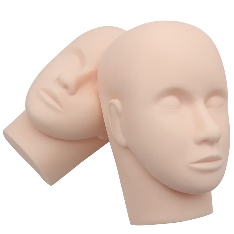 Wholesale Eyelash Extension Practice Mannequin Head, Lash Planting Training Tool, Eyelash Makeup Assistant Head Model