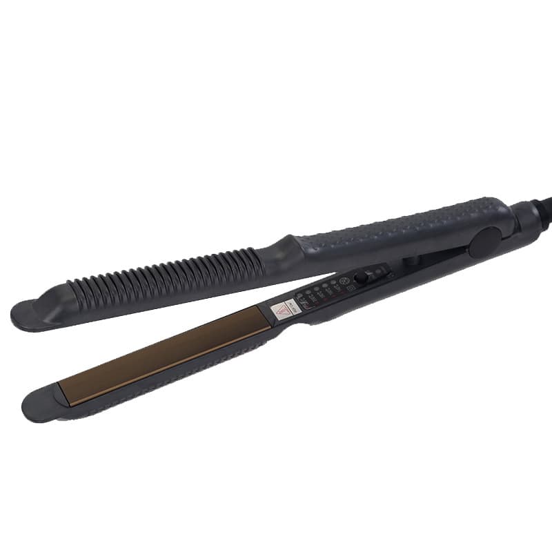 Portable Hair Straightener Curling Iron Short Hair Straightening Brush Crimper Arc Electric Clamp for Men Home Use