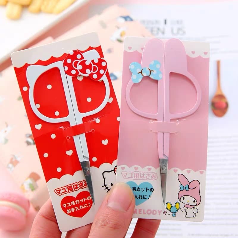 Creative Cartoon Cute Small Scissors for Thread Cutting, Nose Hair Trimming, Eyebrow Trimming, Stainless Steel Beauty Scissors