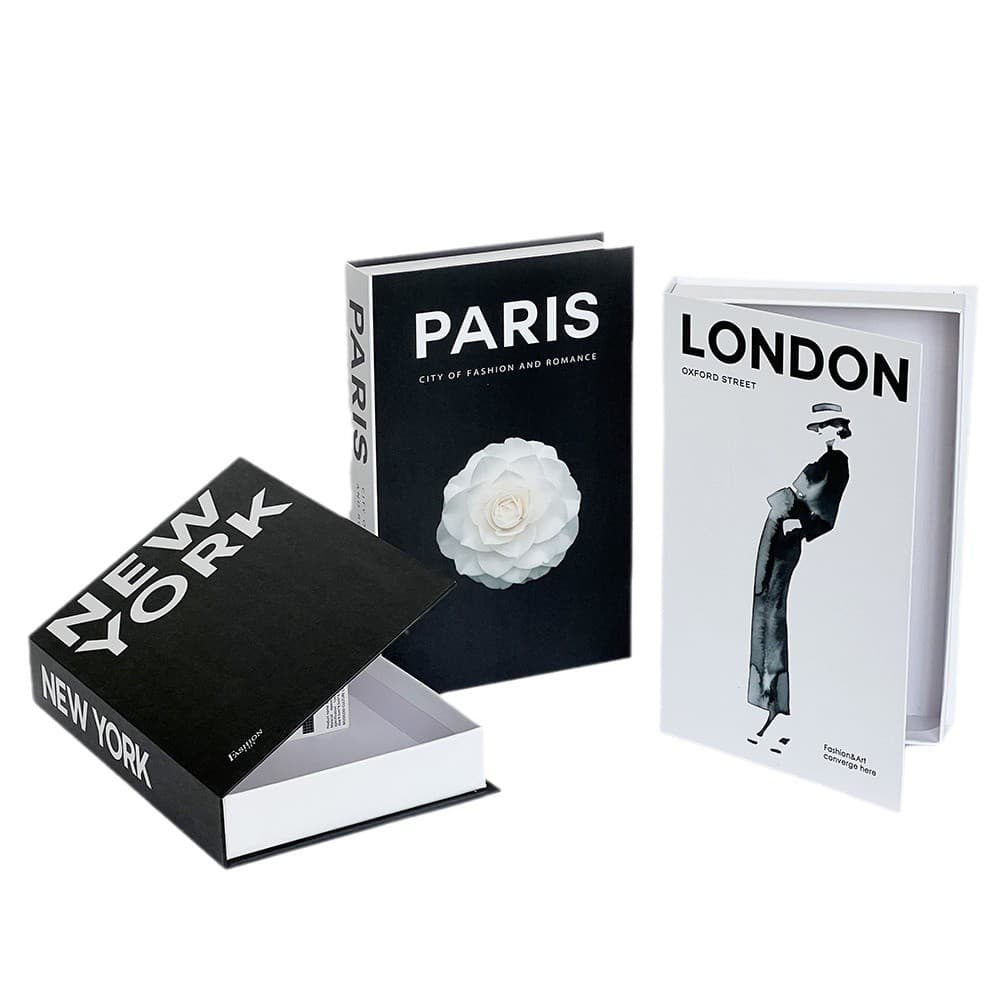 Modern Minimalist Openable Fake Book Fashion Simulation Book Desktop Decorative Ornament Creative Storage Box Cross-border Amazon