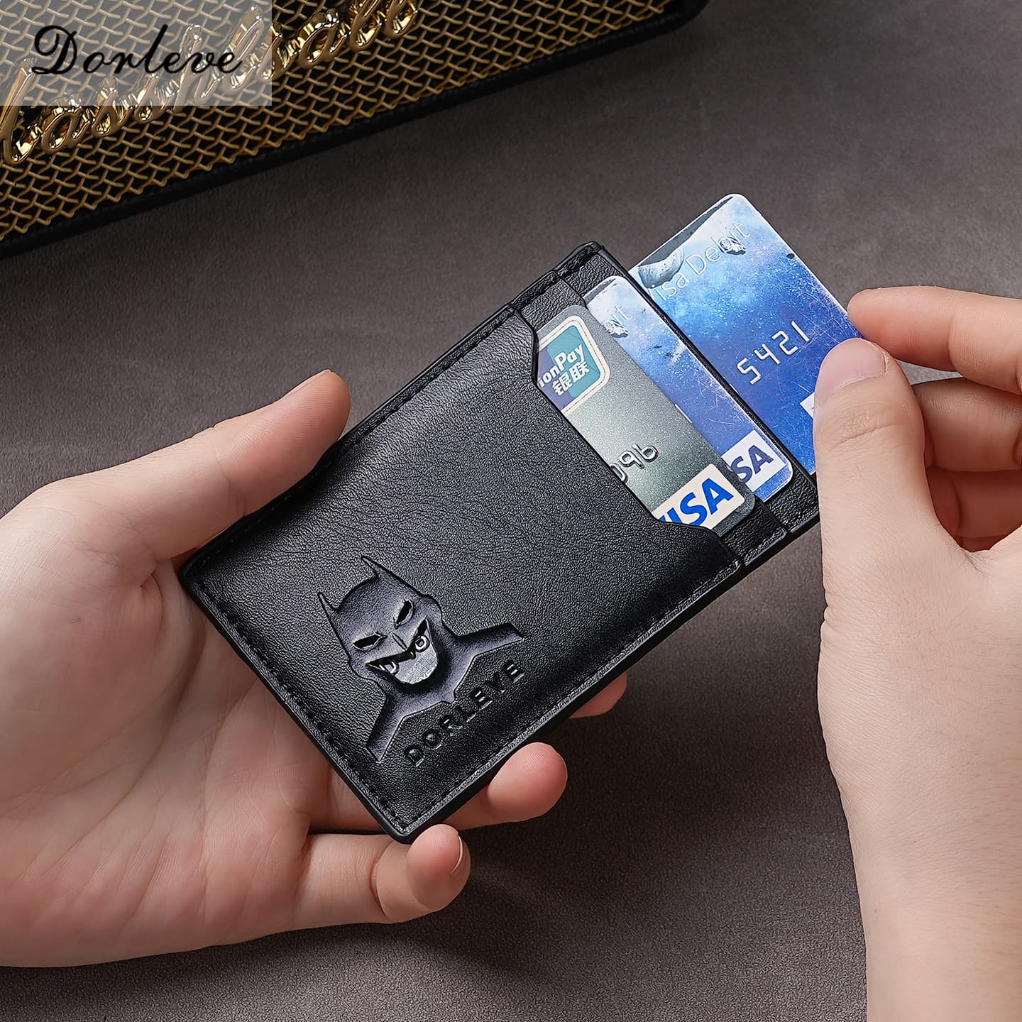 Best-Selling Men's Card Wallets, Export Business Classic Short Style Multi-Slot Money Clips, Batman Card Holders