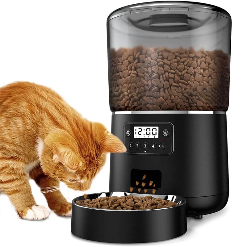 Pet Automatic Feeder 4L Tuya Smart APP Remote WiFi with Recording Freshness Seal Cat Dog Feeder