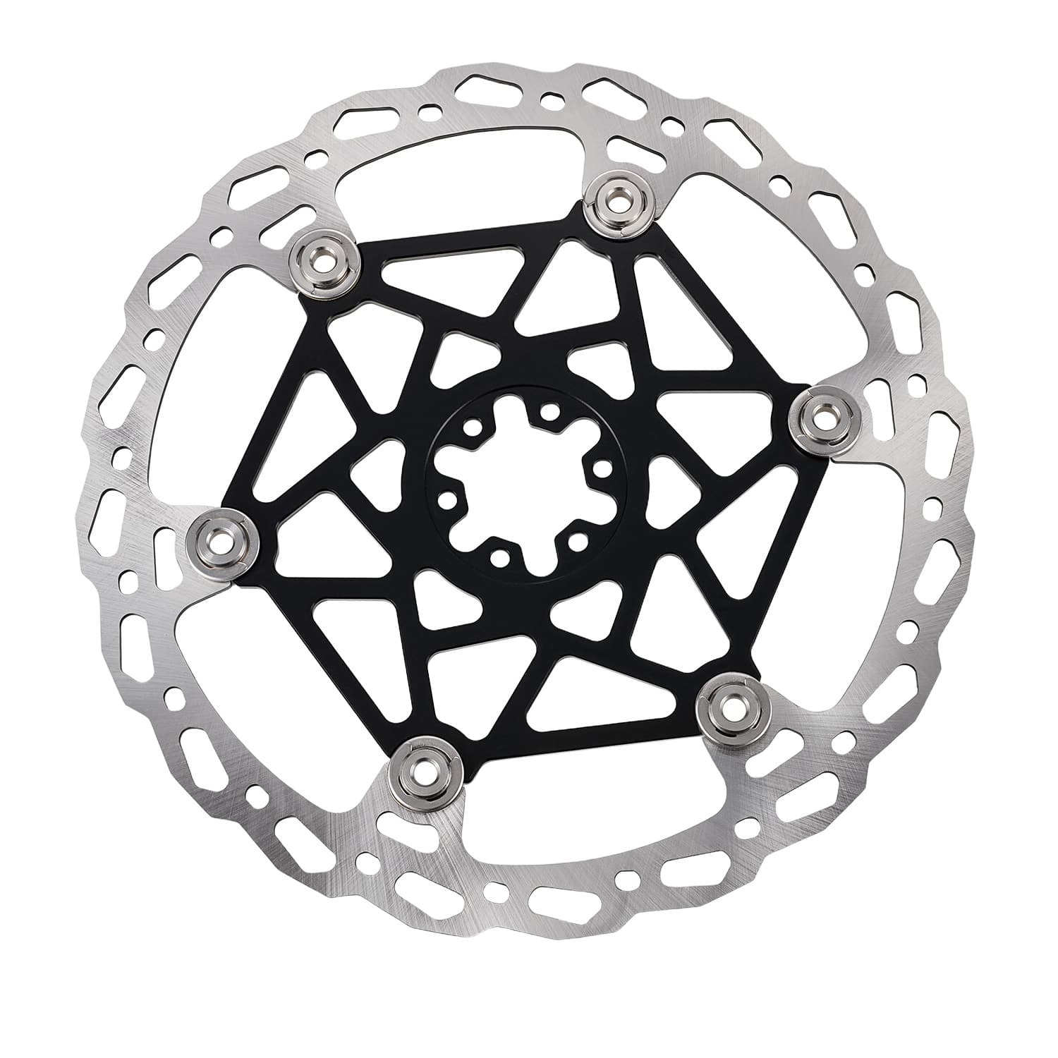 CNC Aluminum Wear-Resistant Silver Front Floating Brake Disc for Light Bee Motorcycle Modification Accessories