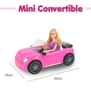 Amazon Cross-Border Barbie Convertible Car Set BABI Toy Car Pretend Play Girl Toy