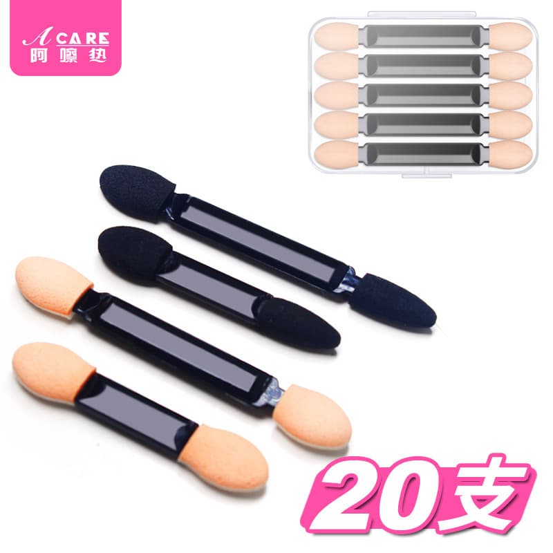 Free shipping/eye shadow brush/disposable A1p601-double-ended sponge eye shadow stick mini small portable