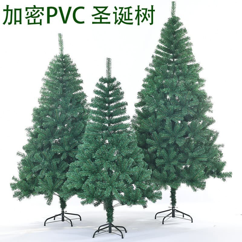 Cross-Border Spot New Encrypted Green Simulation Christmas Tree Christmas Tree Shopping Mall Home Christmas Decorations Wholesale