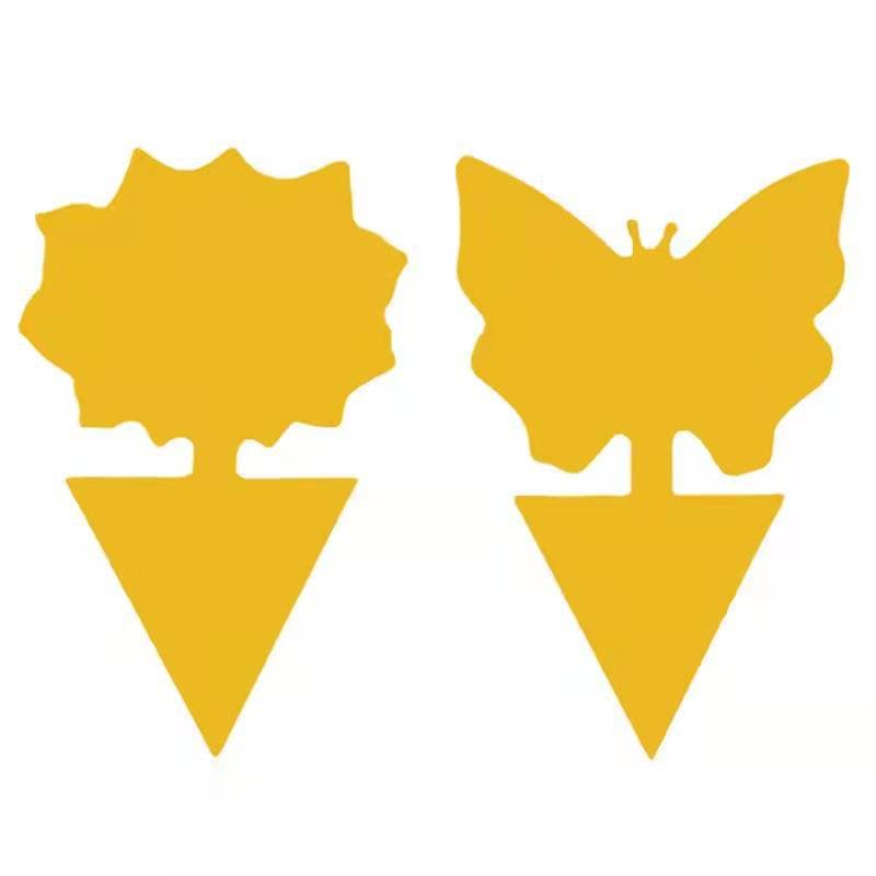 Cross-Border Amazon Special-Shaped Sticky Insect Trap Board, Double-Sided Yellow Board, Sticky Board for Small Flying Insects, Special-Shaped Sticky Insect Trap Board, Source Manufacturer