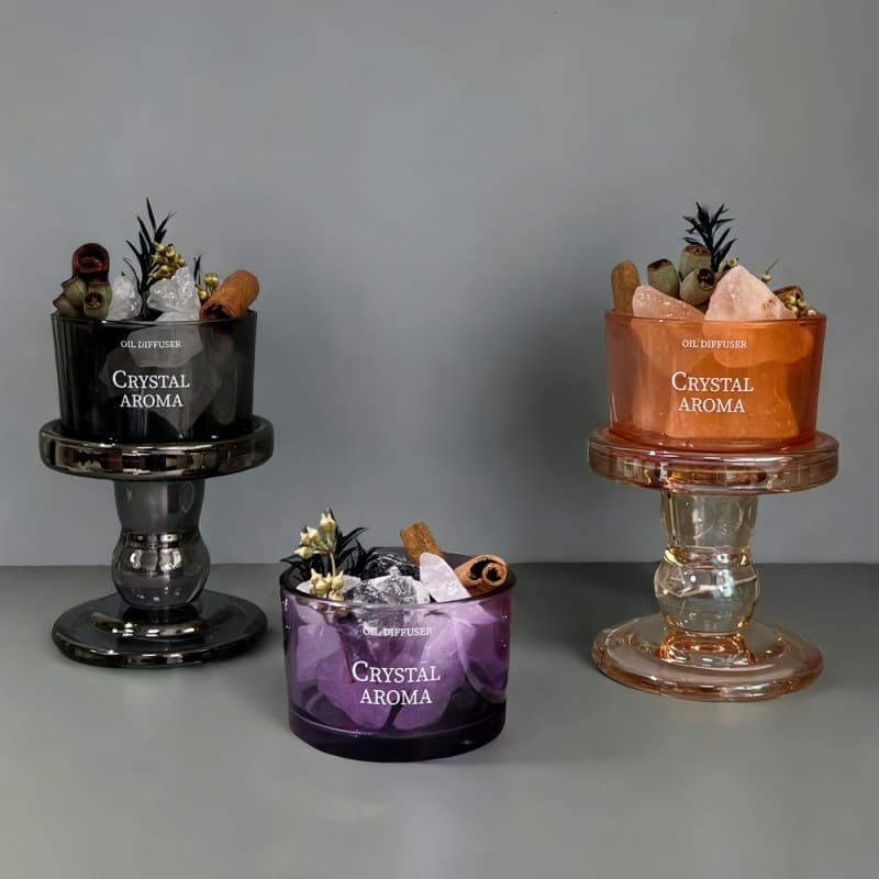 Customized high-value glass candle cup fireless aromatherapy candle holder home decorative ornaments glass thickened candle cup