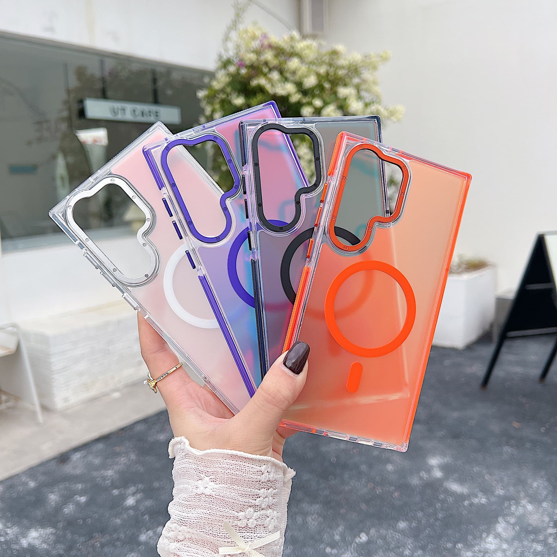 Dual Color Iridescent Phone Case for Samsung S26 ULTRA, Shiny S26 FE Magnetic A57 A27 A56 Super Anti-Drop