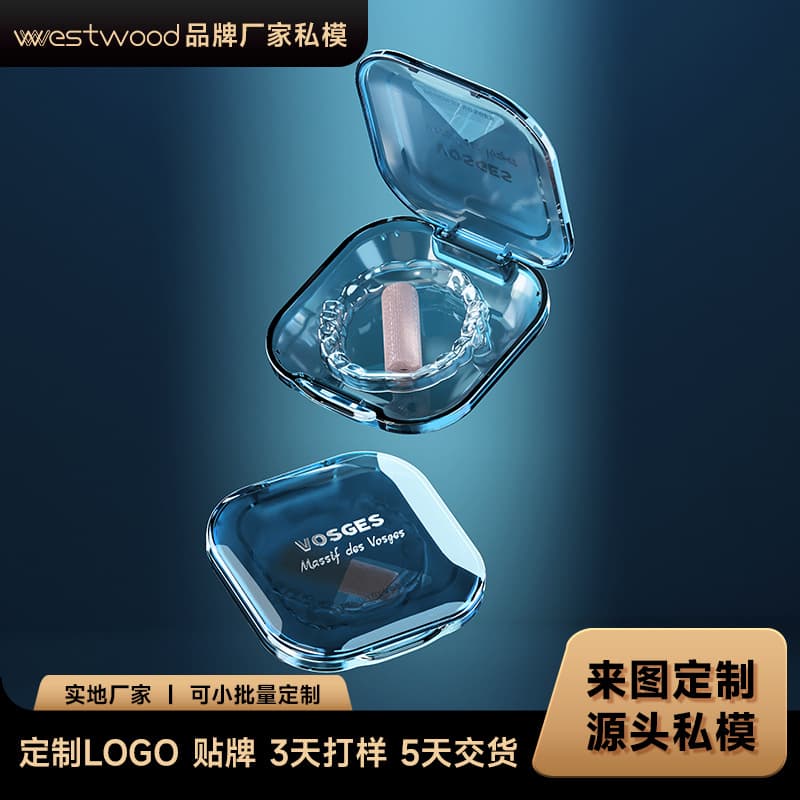 Custom VOSGES VT-002 Orthodontic Retainer Case Invisible Braces Teeth Alignment Storage Box Denture