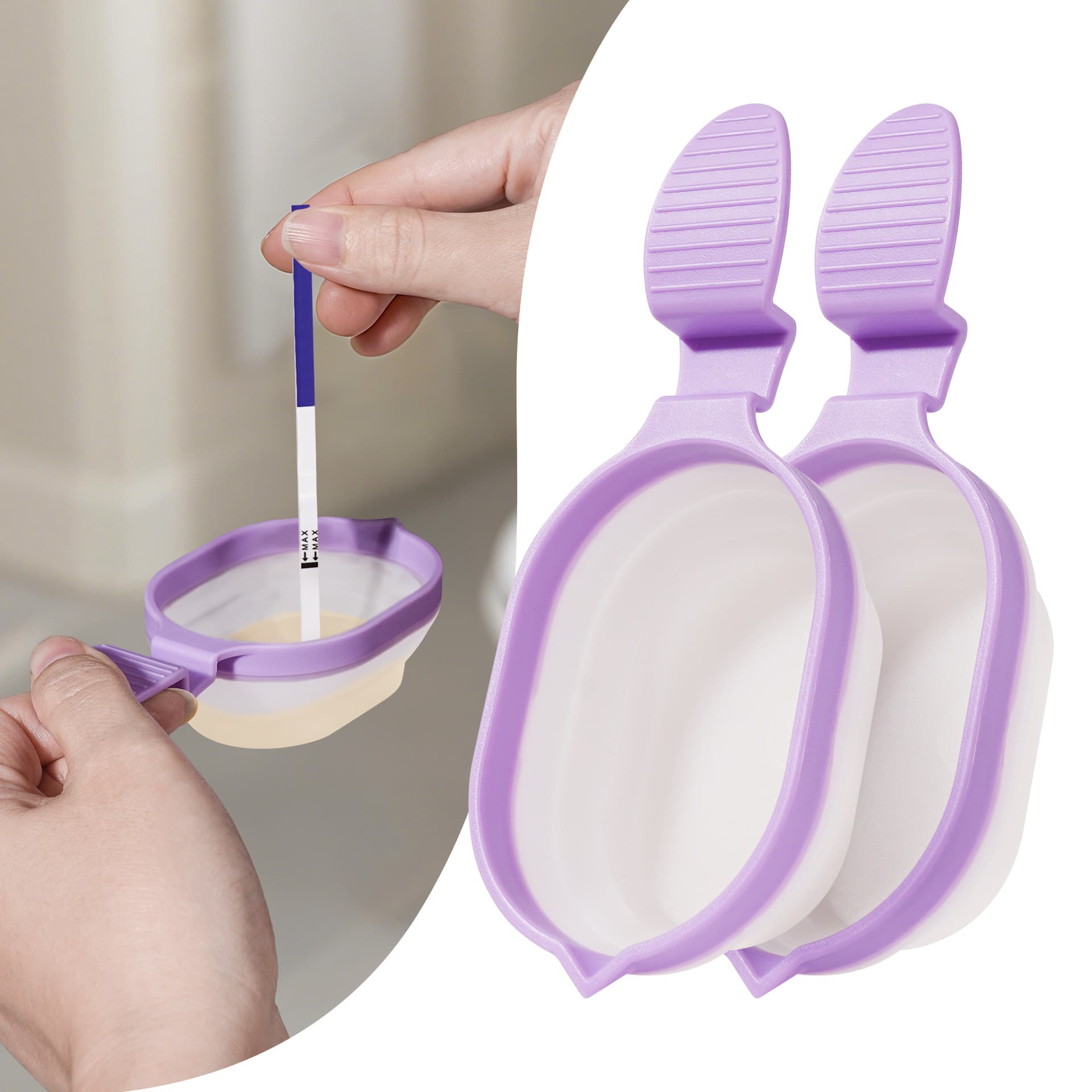 Reuse, Foldableable Urine Cup for Pregnancy Test, Urine Cup for Women Urine Sample Detection