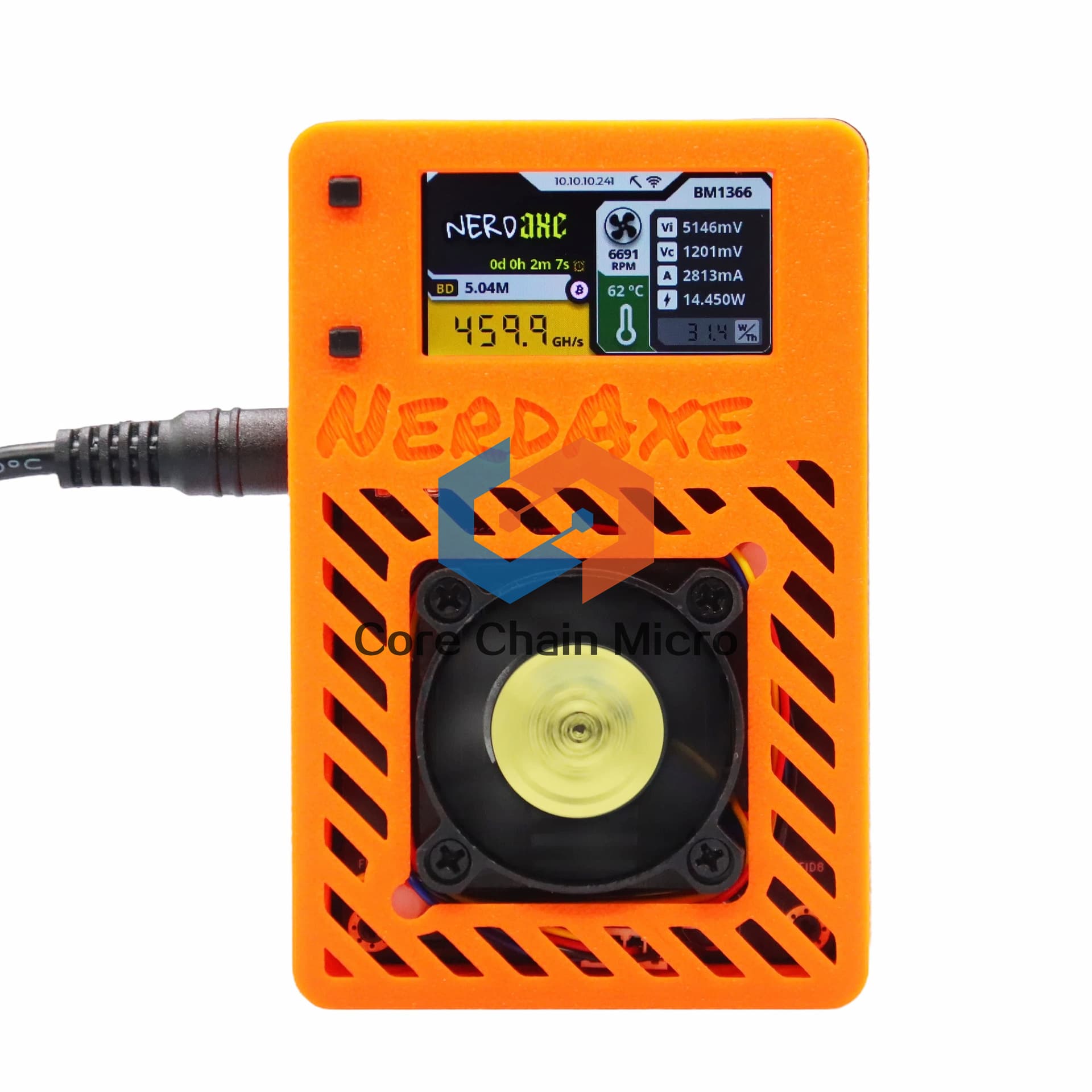 Nerdaxe Ultra 500G Hash Rate Bitaxe Upgraded Version 15W Silent Music Lotto Machine DIY Shell