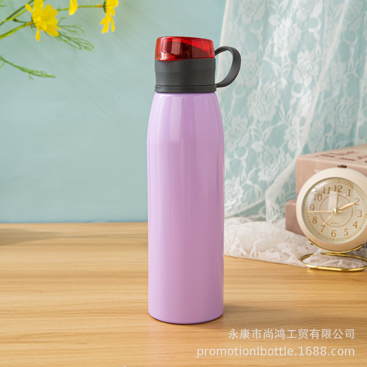 Single Layer Aluminum Water Bottle - Cup, Water Bottle, Water Cup, Cold Water Bottle, Outdoor Water Bottle, Silicone Handle Water Bottle