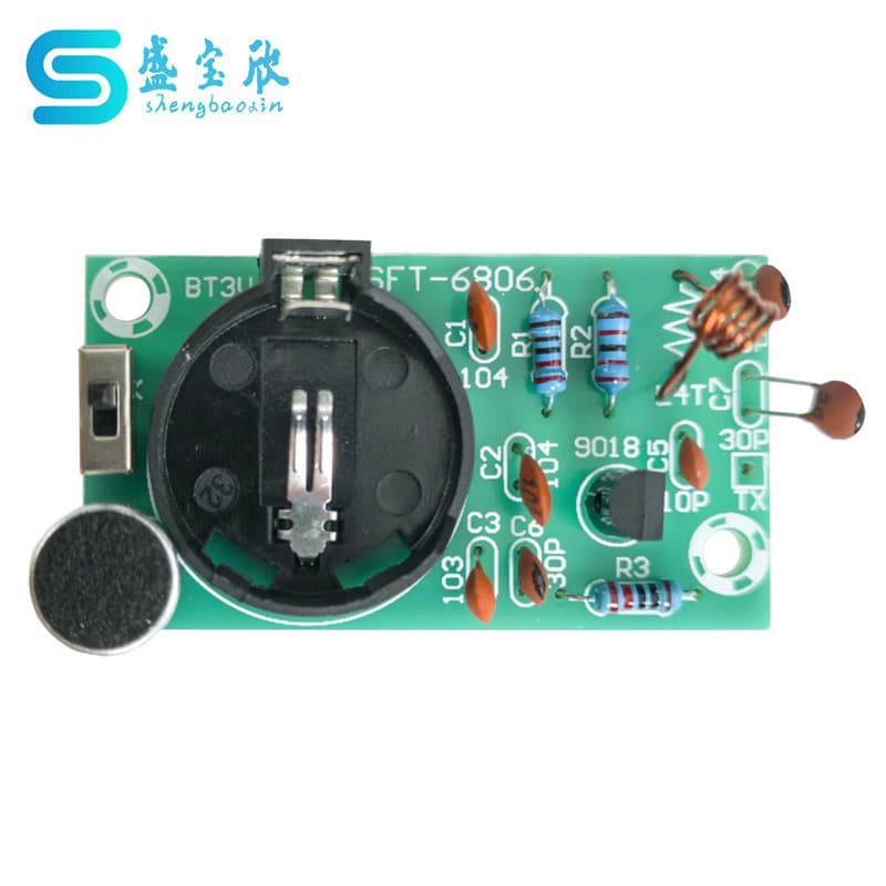 Simple FM Wireless Microphone Welding Kit Transmitter Board DIY Electronic Training Components TJ-56-11