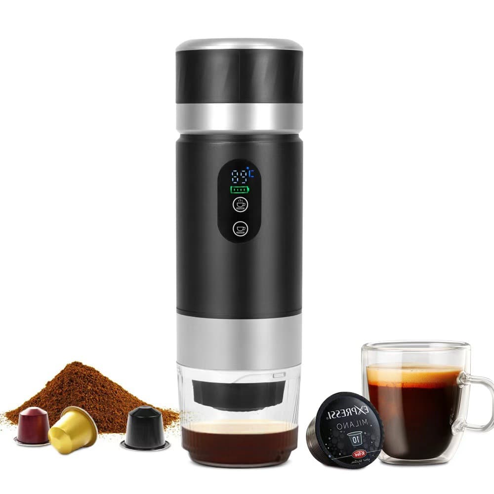 New Cross-Border Portable Coffee Machine Small USB Wireless Heating American Italian Handheld Capsule Coffee Machine