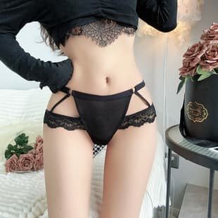 Cross-Border Export Sexy Women's Thong Transparent Mesh Thin Strap Lingerie Hot T-Back 9004