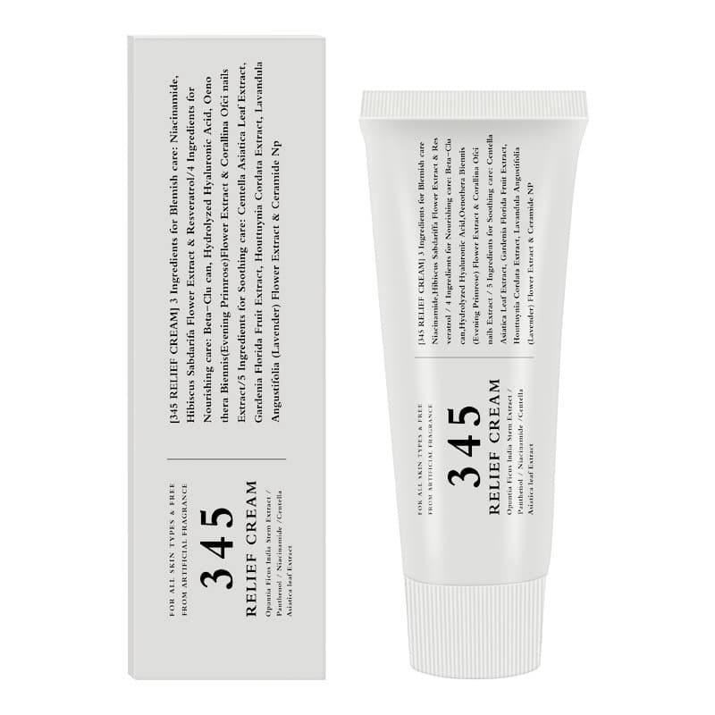 Cross-border 345 Relief Face Cream Moisturizing Smoothing Skin Cream Repair Nourishing Hydrating Face Cream