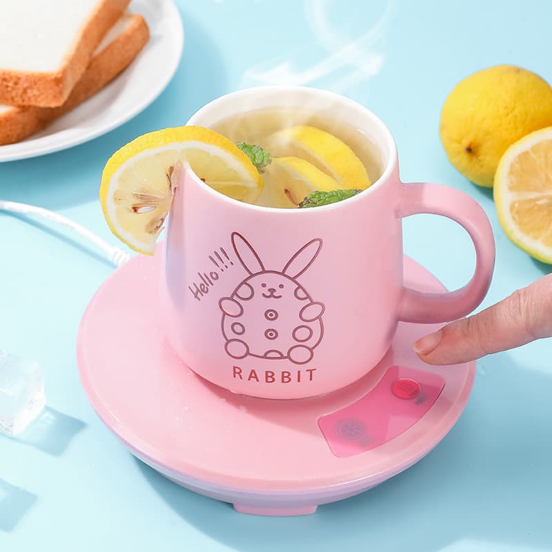 Cross-Border Home Hot & Cold Cup Set with Fast Cooling Pad, Heating Mat, USB 5V Mini Car/Home Machine