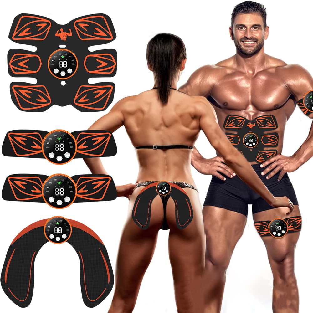 New EMS Abdominal Muscle Trainer 6-Pack Abs Fitness Device Home Use Fat Burner Lazy Exercise Equipment Ab Muscle Patch