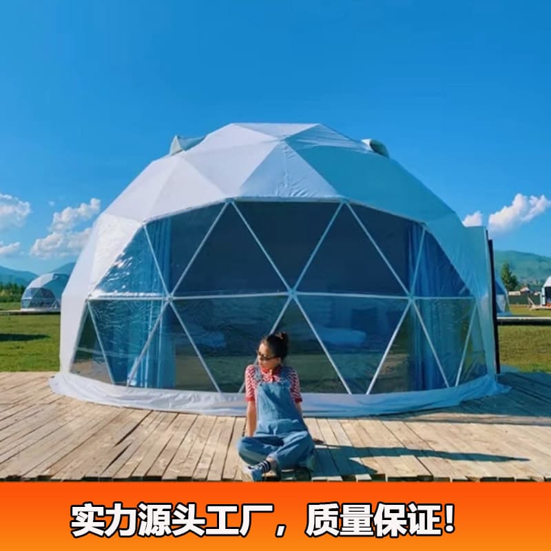 Guangzhou tent manufacturer sells 6-meter diameter B&B spherical tent, scenic starry sky tent, hotel dome tent