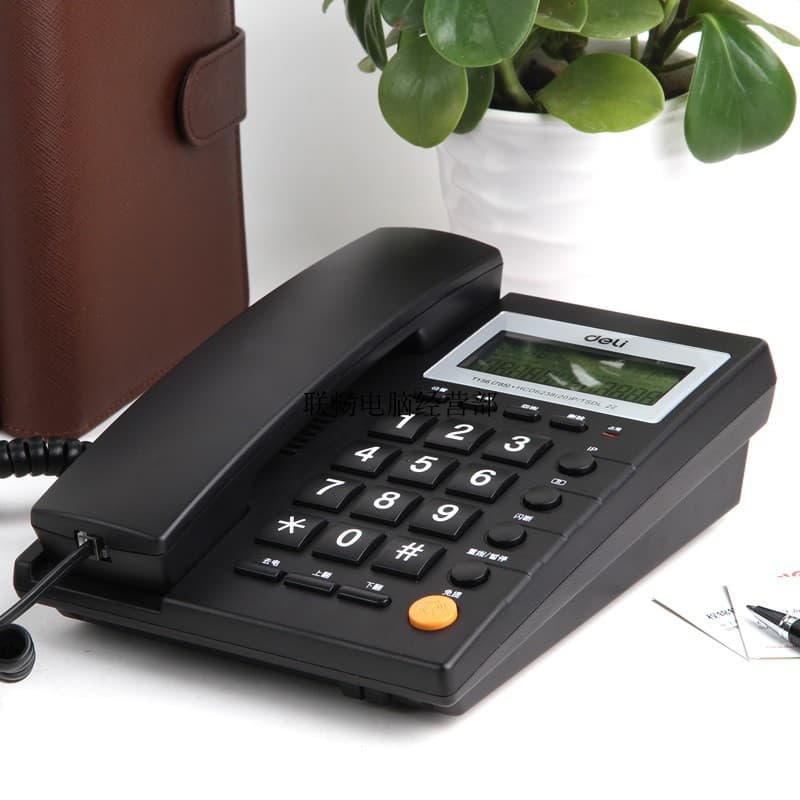 Deli 785 telephone, suitable for office and home use, caller ID, landline, wall-mounted, hands-free