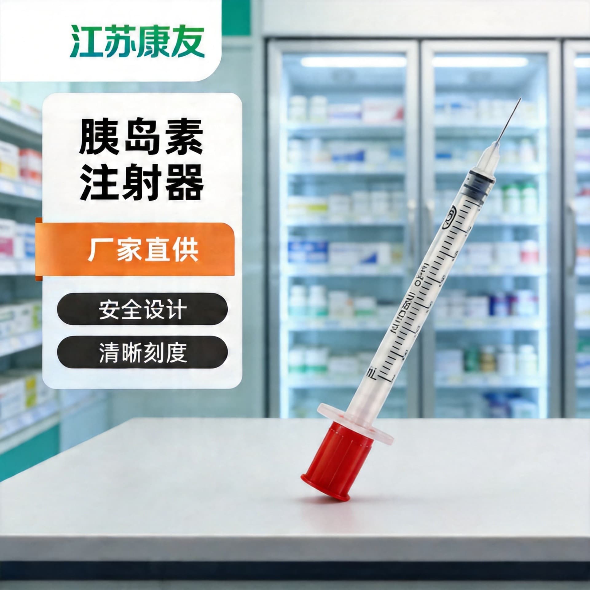 Factory Direct Small Size Insulin Syringe 1ML 30G*13 PE Insulin Specific 3600 Pieces