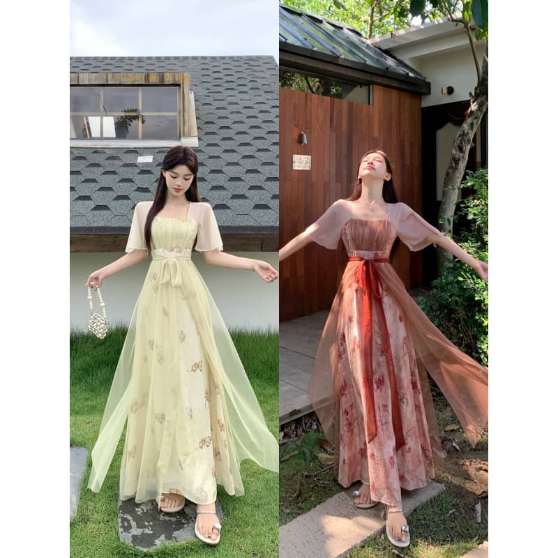 Cool Ancient Style Dress Summer Improved Zen Dress