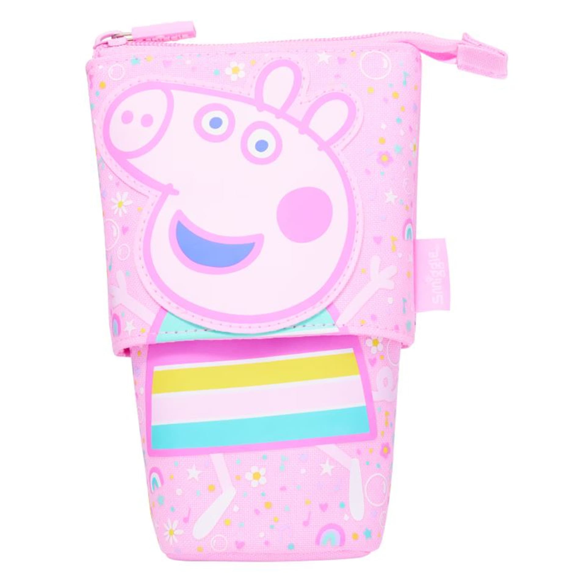 Australian Smiggle brand double-layer pencil bag pink pig pig multi-functional storage pencil box student stationery box unicorn