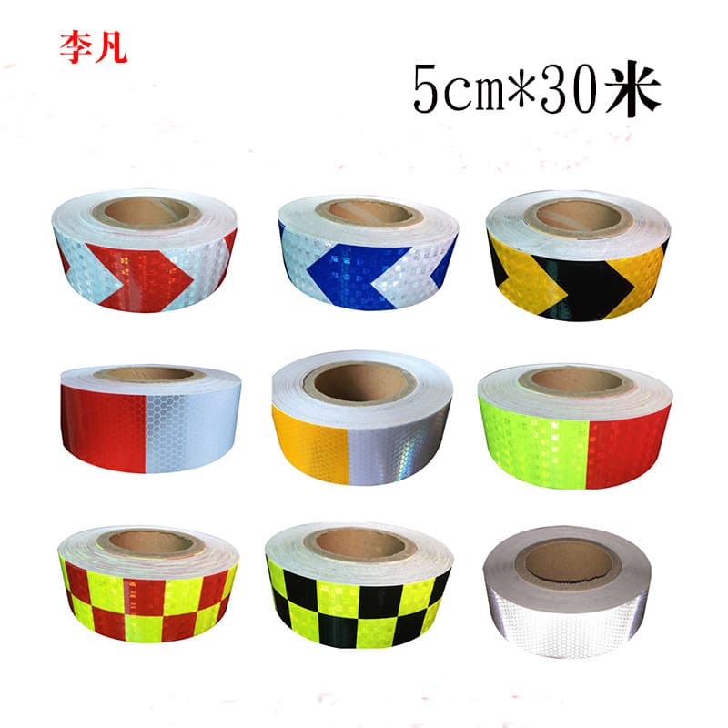 5CM Warning Reflective Tape, Roadblock Reflective Strip, Mall Reflective Tape, Ground Garage Reflective Adhesive Tape