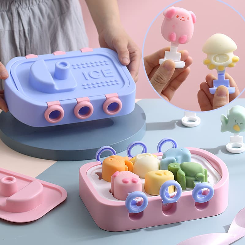 Instagram-famous boat-shaped silicone ice molds for DIY children's ice cream, popsicles, and ice cube trays