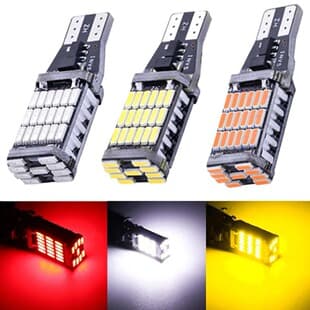 Car LED Reverse Light Decoding T15 4014 45SMD High Brightness Tail Light Turn Signal Motorcycle Small Light Position Light