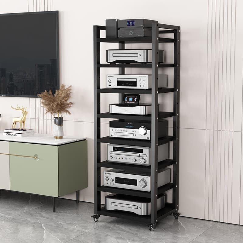 1.6 Meter 8-Layer Total Length 5060 Amplifier Rack, Tube Amplifier Stand CD Rack Audio Mixer Cabinet