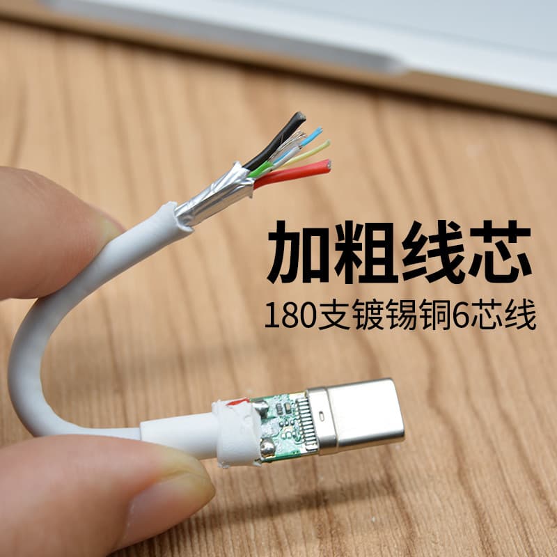 Dual Type-C Data Cable 240W Fast Charging Cable for Apple MacBook PD Dual C Cable Type-C Charging Cable