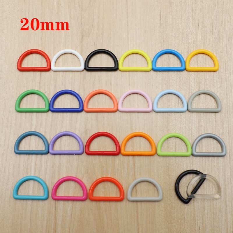 M014-20 Hualian KAM Plastic D-Ring Buckle Resin Semi-Circular Buckle Luggage Buckle Backpack Buckle Size 20mm