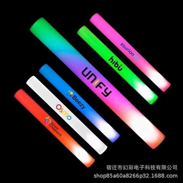 Handheld Multicolor Sponge Glow Sticks for Cheering and Support, Flash Sticks for Bar Atmosphere Wholesale