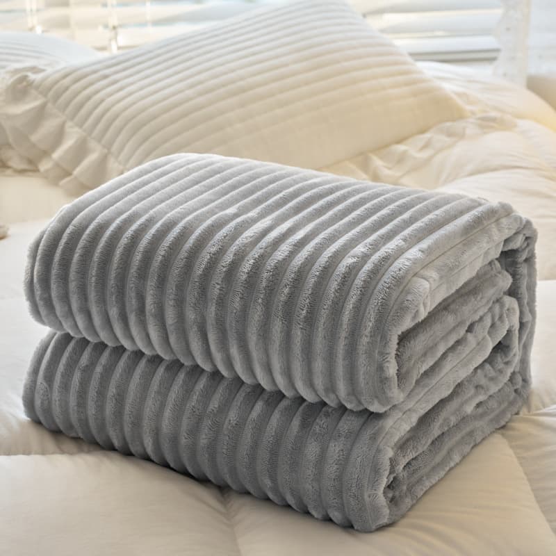Imported Rabbit Fur Fleece Blanket, Sofa Blanket, Casual Nap Blanket, Thick Warm Winter Blanket, Bed Sheet, Air Conditioning Blanket