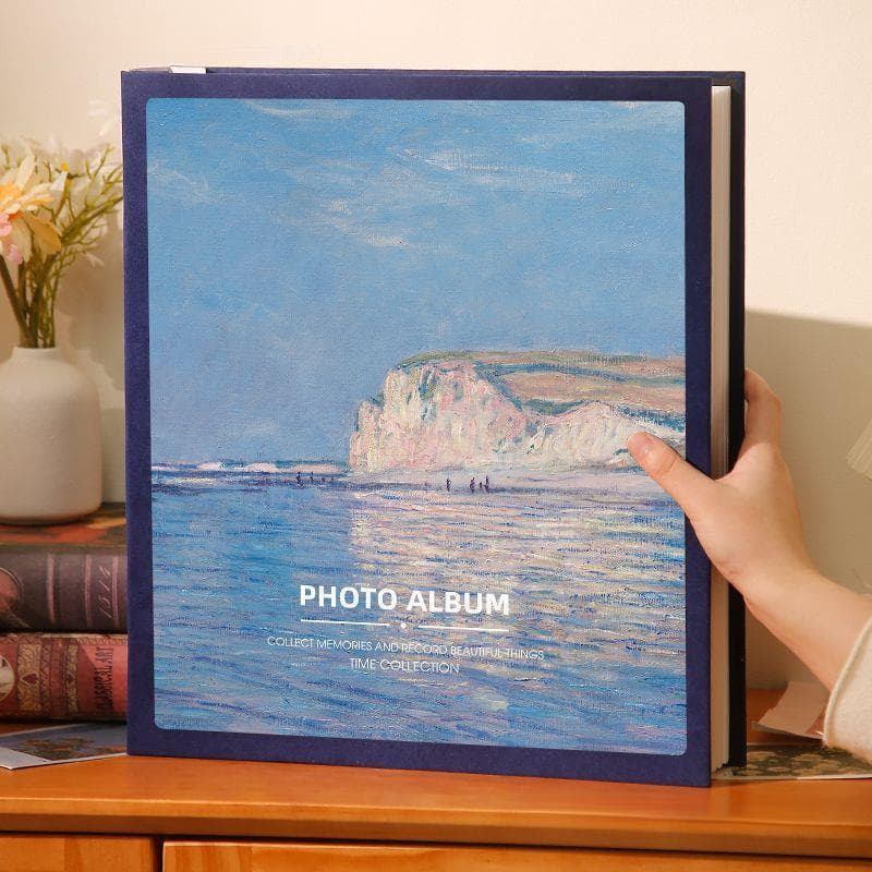 Large Capacity Photo Album, Monet Family Album, Baby Growth Memory Album, Mixed Sizes, Bomei Fabric
