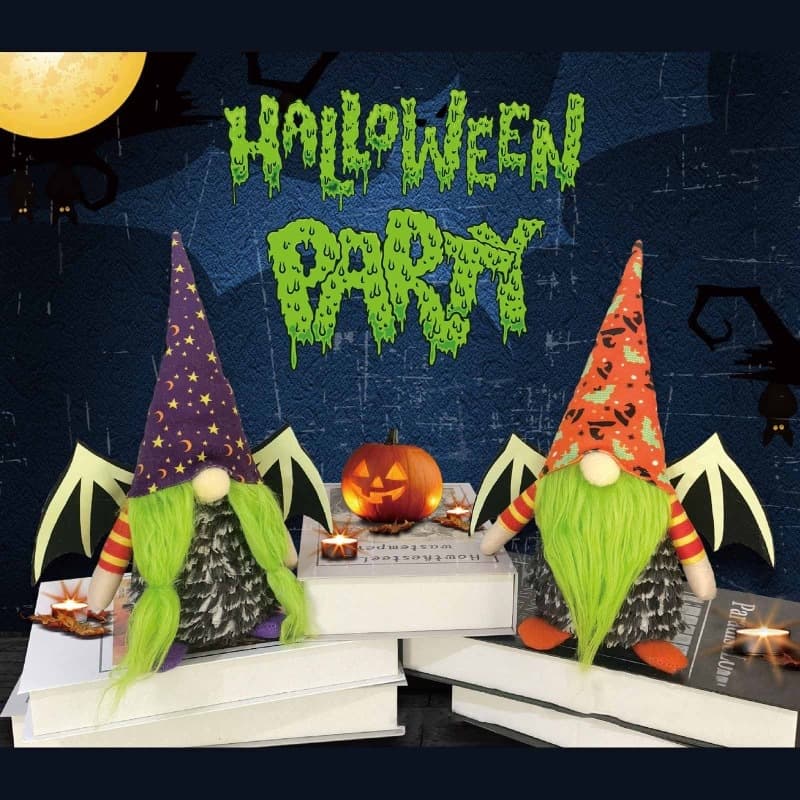Cross-border Halloween Faceless Doll Ghost Festival Home Decorations Luminous Bat Dwarf Doll Props Ornaments Wholesale