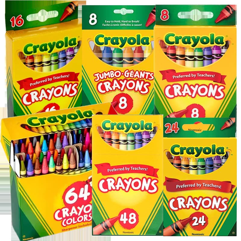 Genuine Crayola crayon art pen painting kindergarten graffiti painting brush children's painting color pen stationery