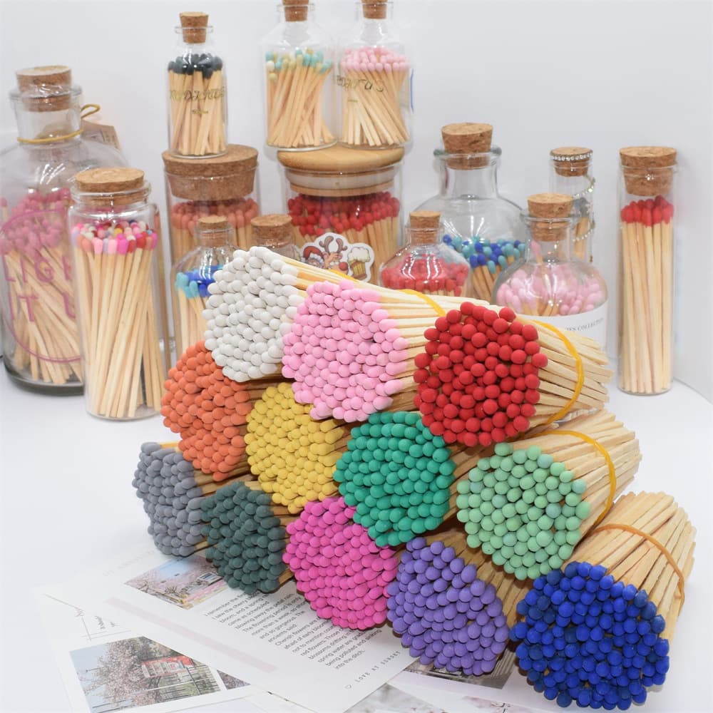 Wholesale Direct Matchsticks Bulk Loose Matches Multi-Color Specifications Bulk Matches Source Factory Stock