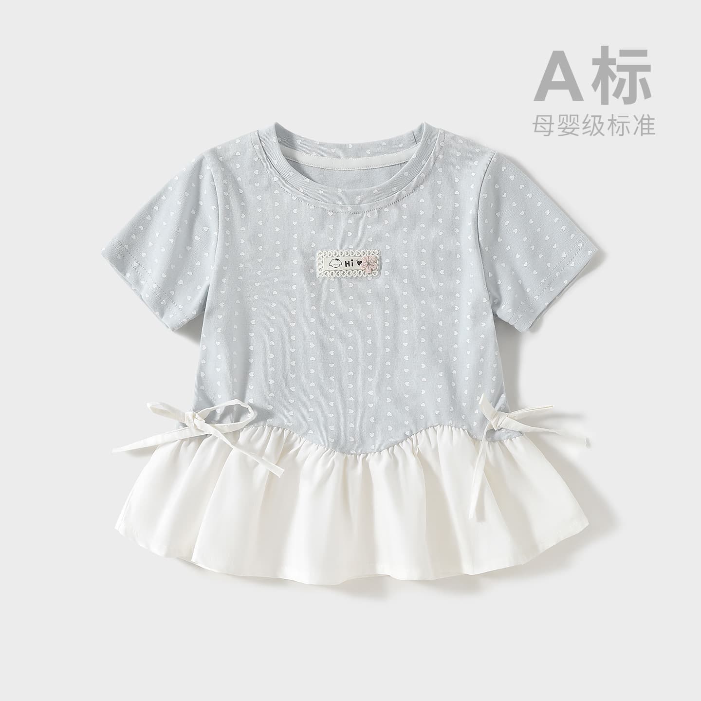 Girls Short Sleeve T-Shirt Summer 2026 New Fashionable Baby Clothes Thin Children's Princess Top