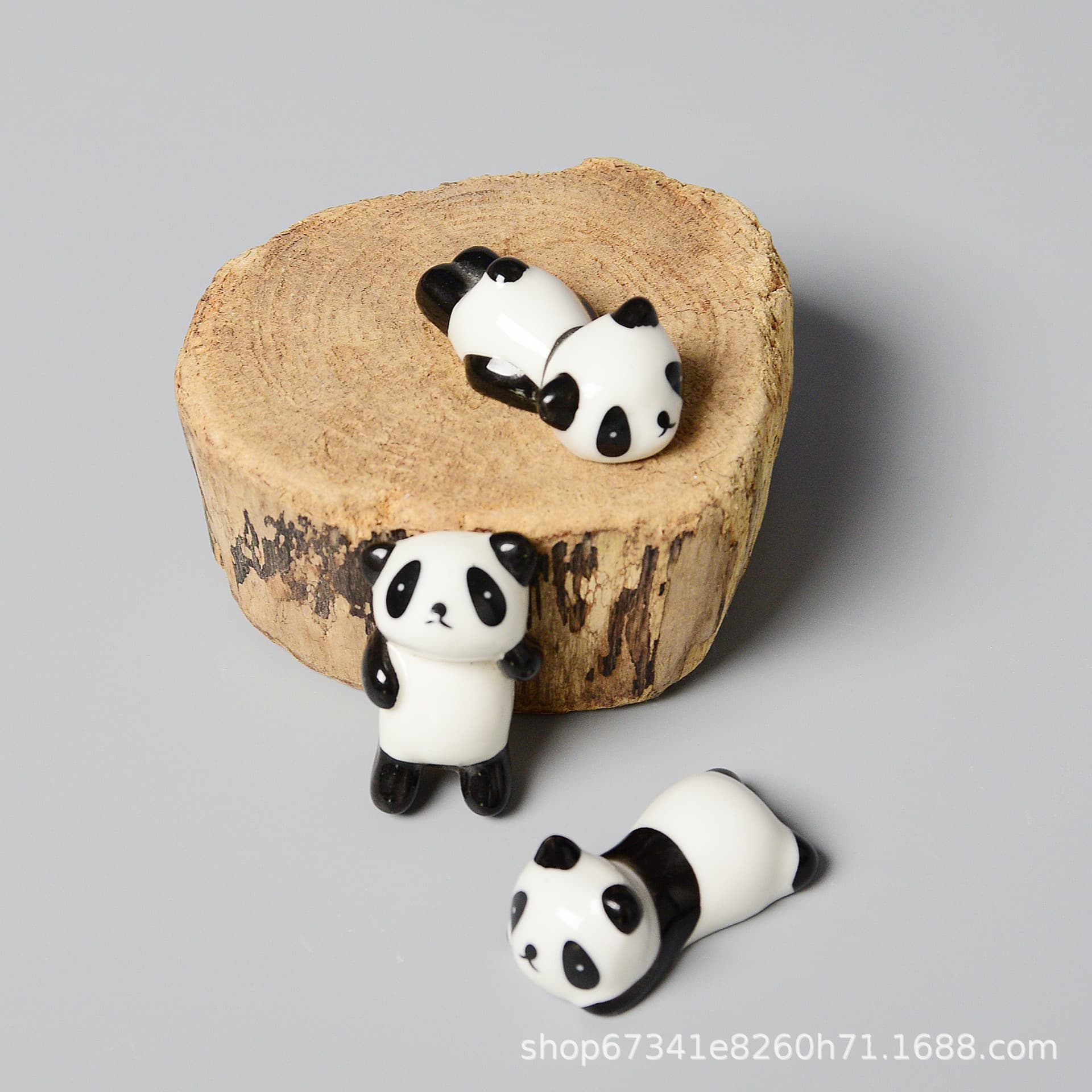 Brush Pen Holder Chinese Style Chopstick Rest Ceramic Panda Chopstick Holder Chopstick Stand Ceramic Craft Decoration Pen Rest