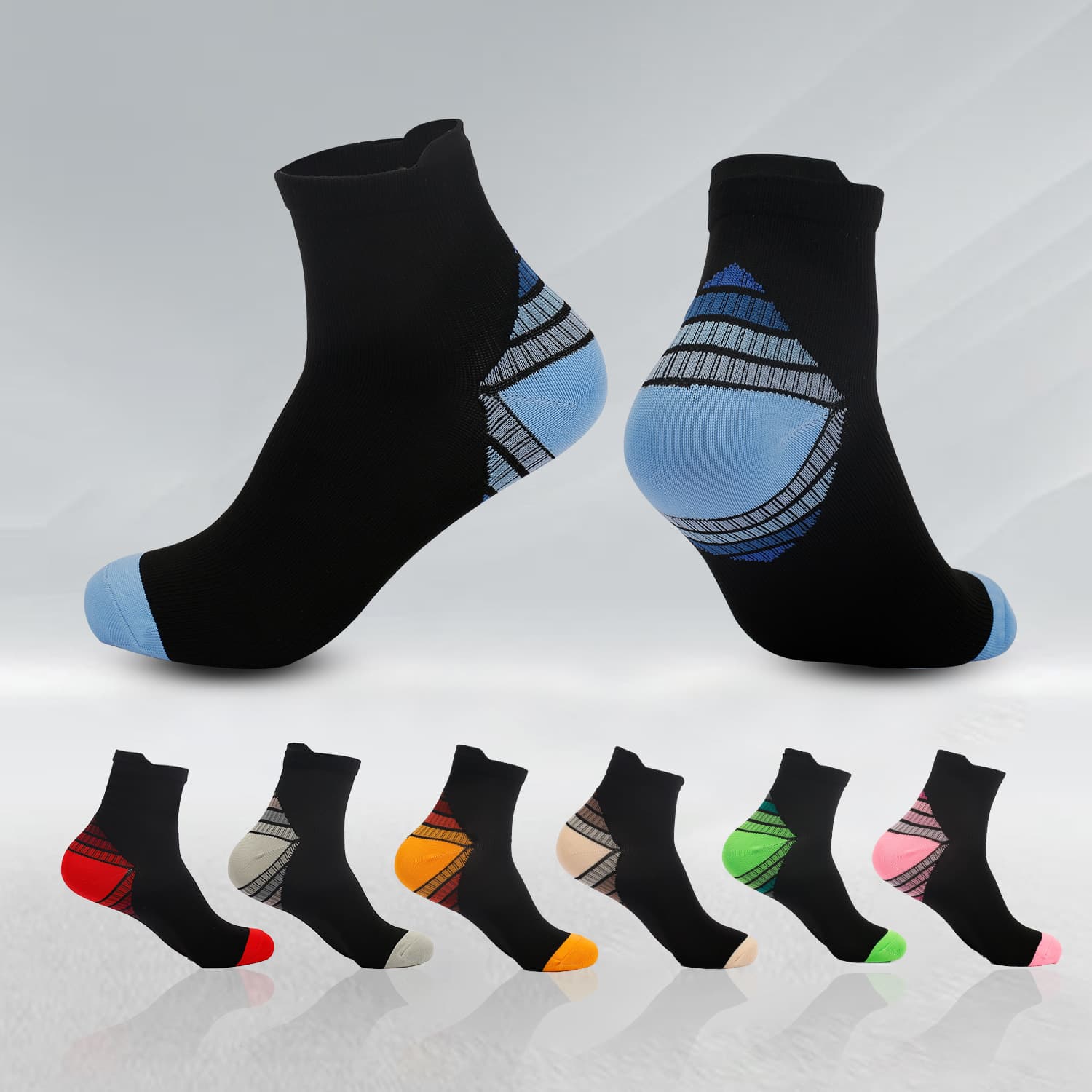 Outdoor Sports Short Socks Amazon Compression Socks Plantar Fasciitis Elastic Compression Socks for Men and Women Factory Direct