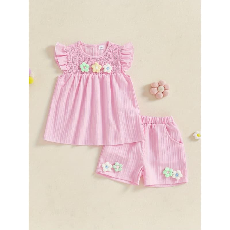 2026 Autumn/Winter Cross-border Foreign Trade New 3D Flower Cover-up Top Flutter Sleeve Doll Shirt
