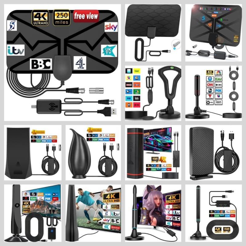 Wavy Pattern HDTV Digital TV Antenna 4K Outdoor Indoor ATSC Antenna Qiyuntong Brand High Quality Television Reception